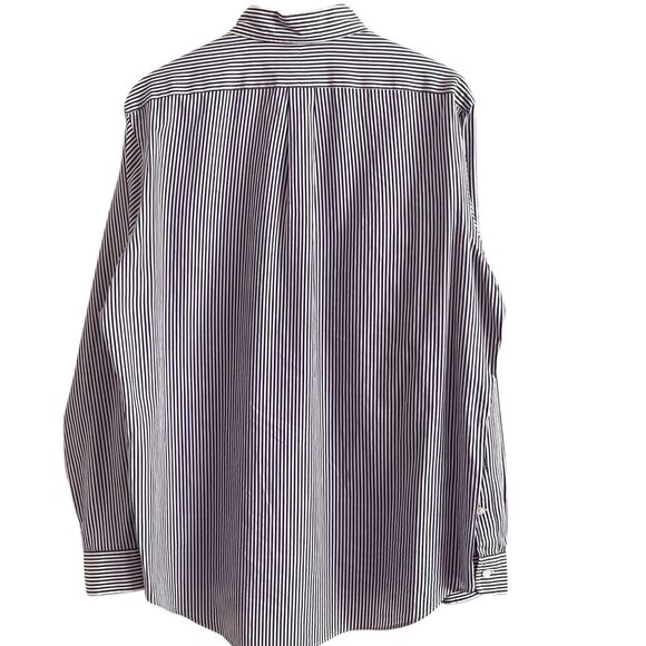 Ralph Lauren blue label Mens button Down Dress Shirt Sz L Purple Stripe Preppy - Picture 3 of 12